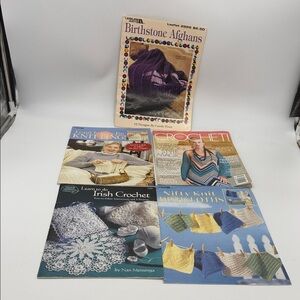 Crochet and Knitting Pattern Book Collection